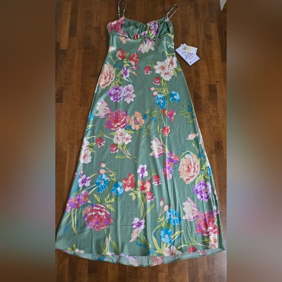 B Darlin Satin Midi Dress - Picture 4 of 8